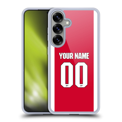 Custom Customised Personalised Arsenal FC 2025/26 Kit Home Soft Gel Case for Samsung Galaxy S25+