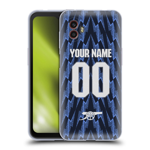 Custom Customised Personalised Arsenal FC 2025/26 Kit Away Soft Gel Case for Samsung Galaxy Xcover6 Pro/Pro2