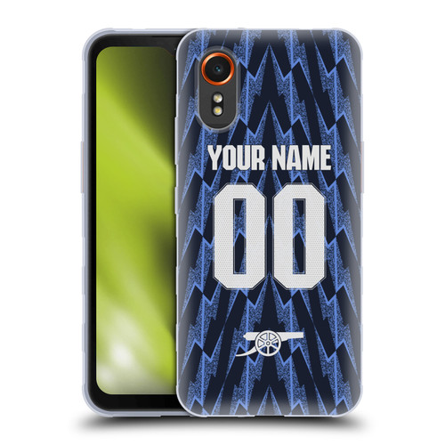 Custom Customised Personalised Arsenal FC 2025/26 Kit Away Soft Gel Case for Samsung Galaxy Xcover7 5G