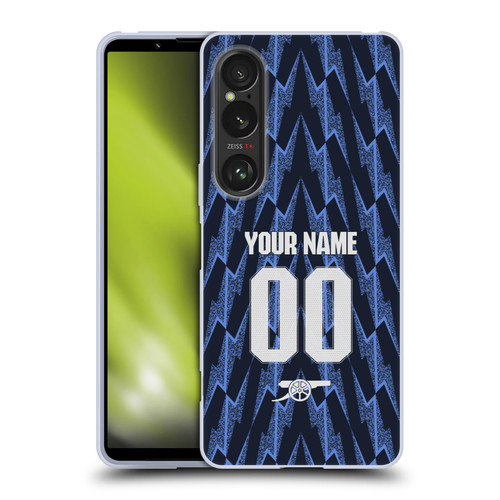 Custom Customised Personalised Arsenal FC 2025/26 Kit Away Soft Gel Case for Sony Xperia 1 VI 5G