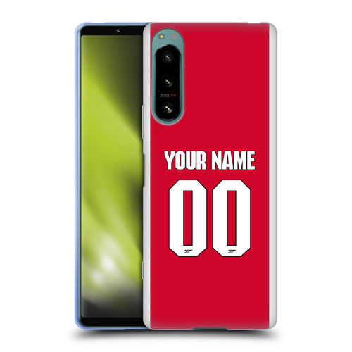 Custom Customised Personalised Arsenal FC 2025/26 Kit Home Soft Gel Case for Sony Xperia 5 IV Custom Customised Personalised Arsenal FC 2025/26 Kit Home Soft Gel Case for Sony Xperia 5 IV