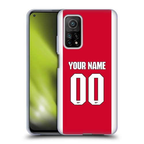 Custom Customised Personalised Arsenal FC 2025/26 Kit Home Soft Gel Case for Xiaomi Mi 10T 5G Custom Customised Personalised Arsenal FC 2025/26 Kit Home Soft Gel Case for Xiaomi Mi 10T 5G