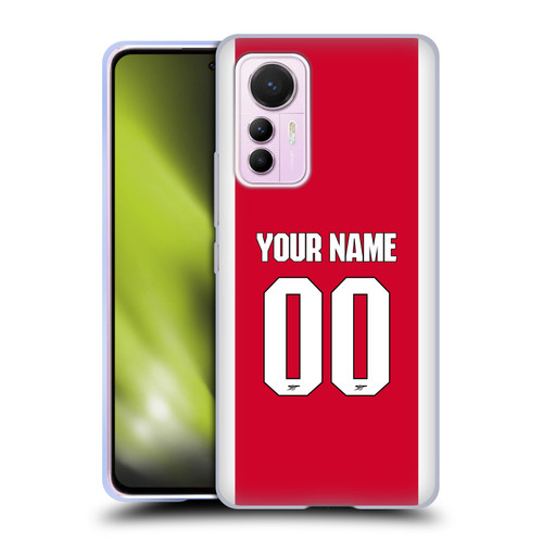 Custom Customised Personalised Arsenal FC 2025/26 Kit Home Soft Gel Case for Xiaomi 12 Lite