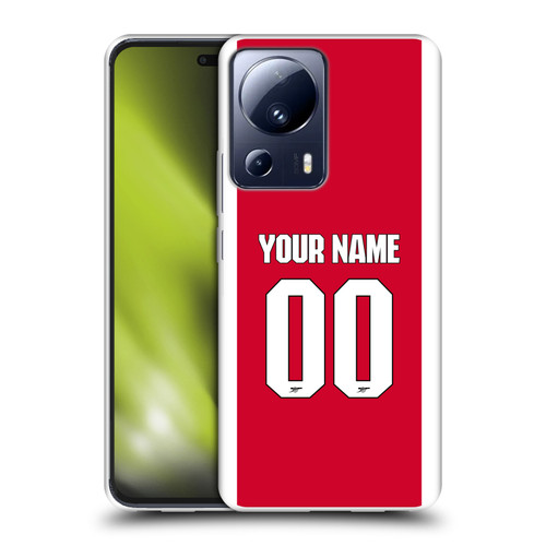 Custom Customised Personalised Arsenal FC 2025/26 Kit Home Soft Gel Case for Xiaomi 13 Lite 5G