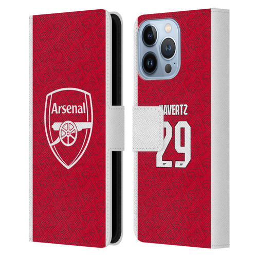 Arsenal FC 2025/26 Players Home Kit Kai Havertz Leather Book Wallet Case Cover For Apple iPhone 13 Pro Arsenal FC 2025/26 Players Home Kit Kai Havertz Leather Book Wallet Case Cover For Apple iPhone 13 Pro