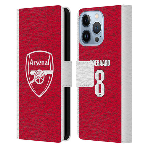 Arsenal FC 2025/26 Players Home Kit Martin Ødegaard Leather Book Wallet Case Cover For Apple iPhone 13 Pro Arsenal FC 2025/26 Players Home Kit Martin Ødegaard Leather Book Wallet Case Cover For Apple iPhone 13 Pro