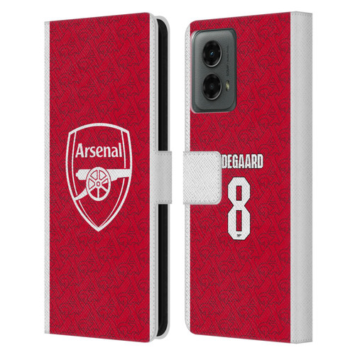 Arsenal FC 2025/26 Players Home Kit Martin Ødegaard Leather Book Wallet Case Cover For Motorola Moto G (2024) Arsenal FC 2025/26 Players Home Kit Martin Ødegaard Leather Book Wallet Case Cover For Motorola Moto G (2024)