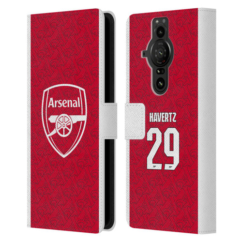 Arsenal FC 2025/26 Players Home Kit Kai Havertz Leather Book Wallet Case Cover For Sony Xperia Pro-I Arsenal FC 2025/26 Players Home Kit Kai Havertz Leather Book Wallet Case Cover For Sony Xperia Pro-I