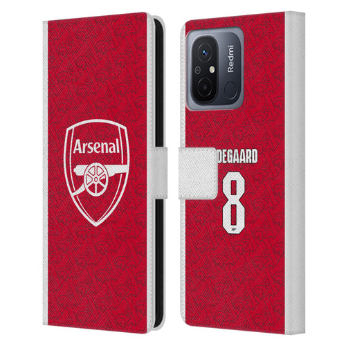 Arsenal FC 2025/26 Players Home Kit Martin Ødegaard Leather Book Wallet Case Cover For Xiaomi Redmi 12C