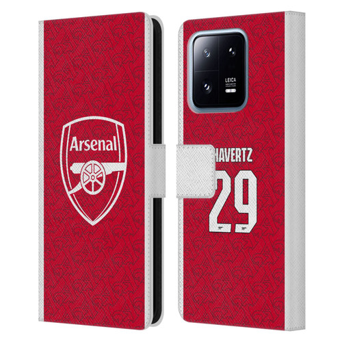 Arsenal FC 2025/26 Players Home Kit Kai Havertz Leather Book Wallet Case Cover For Xiaomi 13 Pro 5G Arsenal FC 2025/26 Players Home Kit Kai Havertz Leather Book Wallet Case Cover For Xiaomi 13 Pro 5G