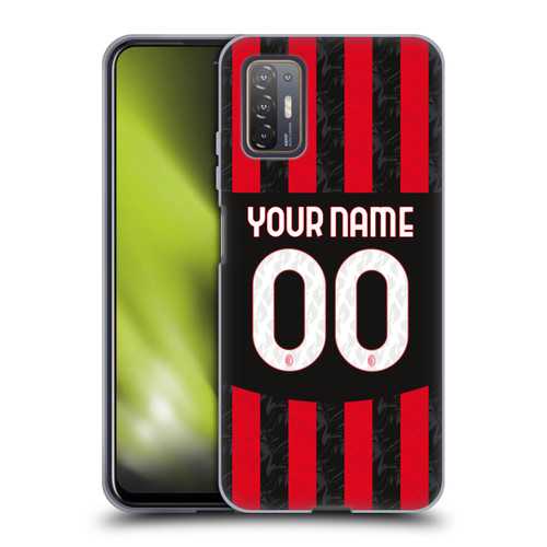 Custom Customised Personalised AC Milan 2024/25 Kit Home Soft Gel Case for HTC Desire 21 Pro 5G
