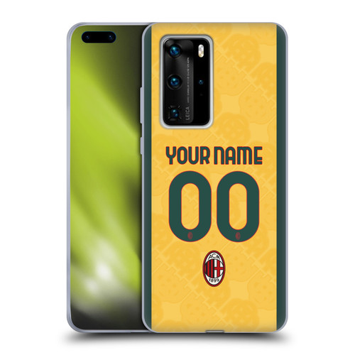 Custom Customised Personalised AC Milan 2024/25 Kit Third Soft Gel Case for Huawei P40 Pro / P40 Pro Plus 5G