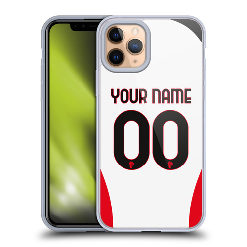 Custom Customised Personalised AC Milan 2024/25 Kit Away Soft Gel Case for Apple iPhone 11 Pro