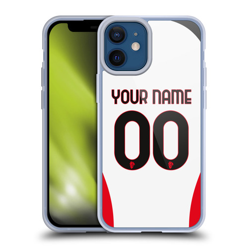 Custom Customised Personalised AC Milan 2024/25 Kit Away Soft Gel Case for Apple iPhone 12 Mini