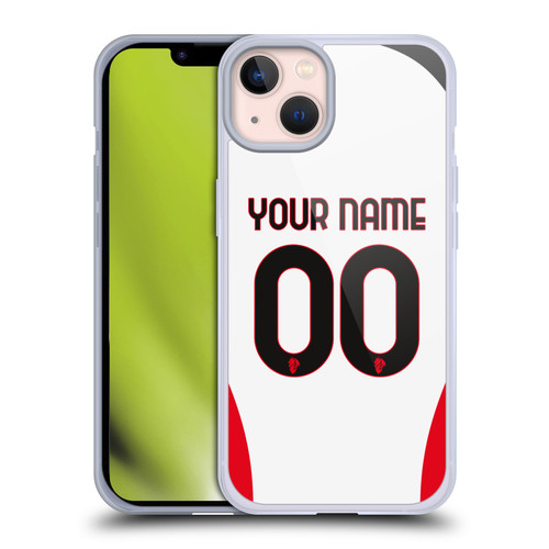 Custom Customised Personalised AC Milan 2024/25 Kit Away Soft Gel Case for Apple iPhone 13 Custom Customised Personalised AC Milan 2024/25 Kit Away Soft Gel Case for Apple iPhone 13
