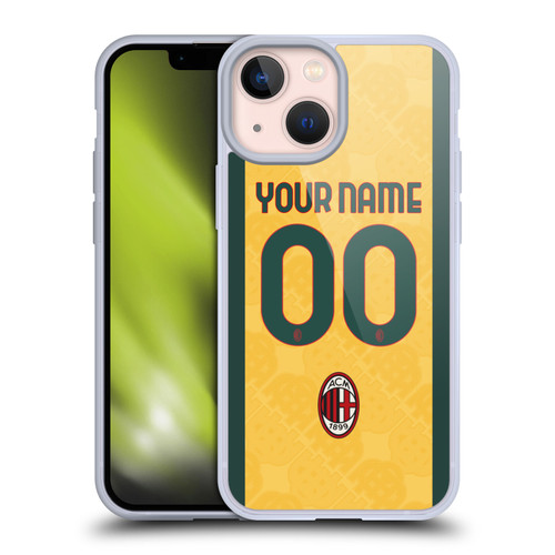 Custom Customised Personalised AC Milan 2024/25 Kit Third Soft Gel Case for Apple iPhone 13 Mini