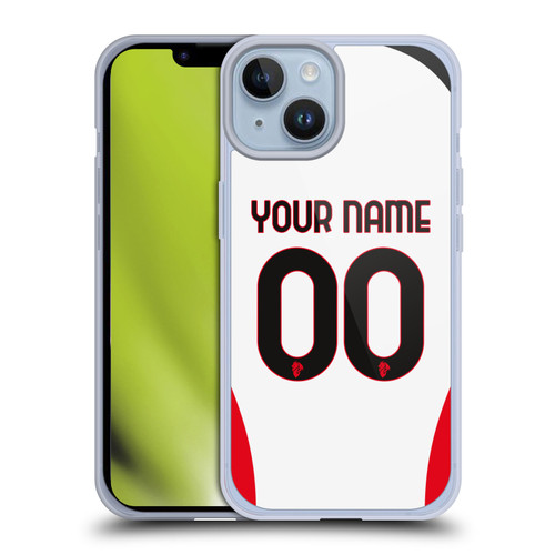 Custom Customised Personalised AC Milan 2024/25 Kit Away Soft Gel Case for Apple iPhone 14 Custom Customised Personalised AC Milan 2024/25 Kit Away Soft Gel Case for Apple iPhone 14