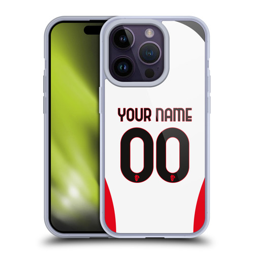 Custom Customised Personalised AC Milan 2024/25 Kit Away Soft Gel Case for Apple iPhone 14 Pro Custom Customised Personalised AC Milan 2024/25 Kit Away Soft Gel Case for Apple iPhone 14 Pro
