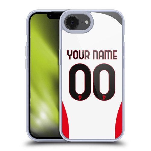 Custom Customised Personalised AC Milan 2024/25 Kit Away Soft Gel Case for Apple iPhone 16e Custom Customised Personalised AC Milan 2024/25 Kit Away Soft Gel Case for Apple iPhone 16e