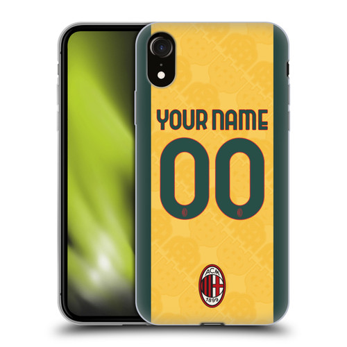 Custom Customised Personalised AC Milan 2024/25 Kit Third Soft Gel Case for Apple iPhone XR Custom Customised Personalised AC Milan 2024/25 Kit Third Soft Gel Case for Apple iPhone XR