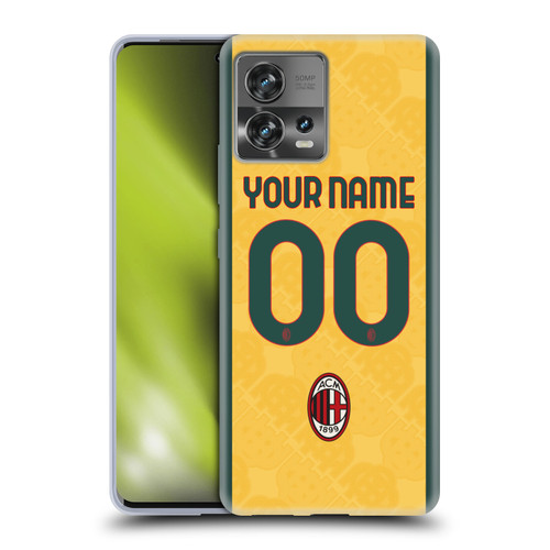 Custom Customised Personalised AC Milan 2024/25 Kit Third Soft Gel Case for Motorola Moto Edge 30 Fusion Custom Customised Personalised AC Milan 2024/25 Kit Third Soft Gel Case for Motorola Moto Edge 30 Fusion