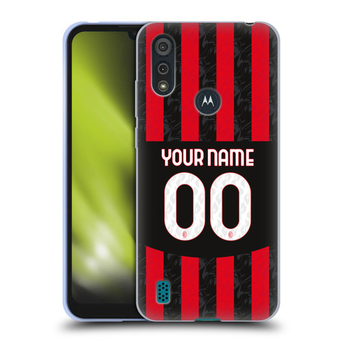 Custom Customised Personalised AC Milan 2024/25 Kit Home Soft Gel Case for Motorola Moto E6s (2020) Custom Customised Personalised AC Milan 2024/25 Kit Home Soft Gel Case for Motorola Moto E6s (2020)