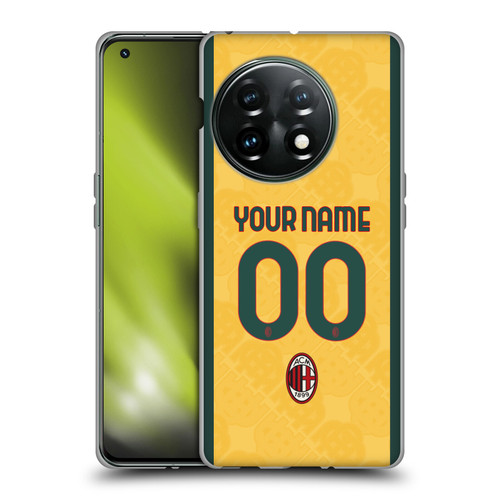 Custom Customised Personalised AC Milan 2024/25 Kit Third Soft Gel Case for OnePlus 11 5G Custom Customised Personalised AC Milan 2024/25 Kit Third Soft Gel Case for OnePlus 11 5G