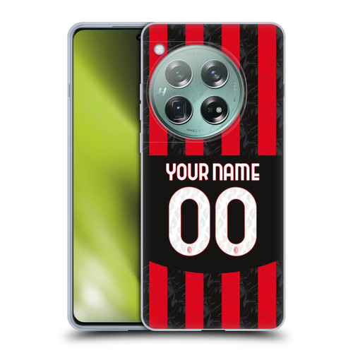 Custom Customised Personalised AC Milan 2024/25 Kit Home Soft Gel Case for OnePlus 12