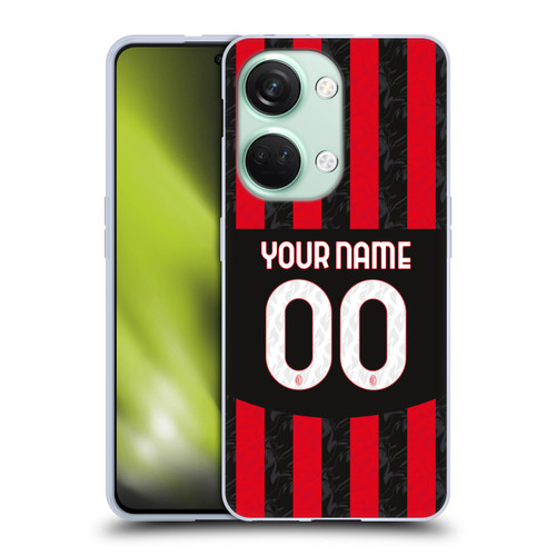 Custom Customised Personalised AC Milan 2024/25 Kit Home Soft Gel Case for OnePlus Nord 3 5G Custom Customised Personalised AC Milan 2024/25 Kit Home Soft Gel Case for OnePlus Nord 3 5G