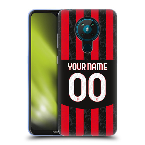 Custom Customised Personalised AC Milan 2024/25 Kit Home Soft Gel Case for Nokia 5.3
