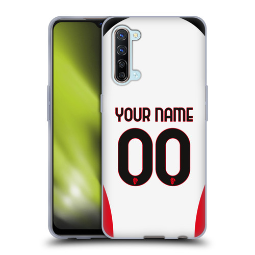 Custom Customised Personalised AC Milan 2024/25 Kit Away Soft Gel Case for OPPO Find X2 Lite 5G
