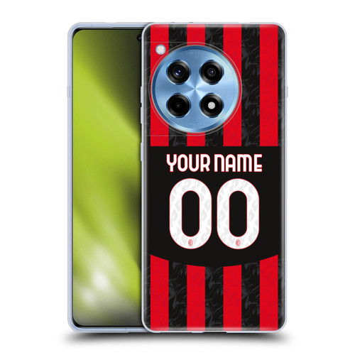 Custom Customised Personalised AC Milan 2024/25 Kit Home Soft Gel Case for OPPO OnePlus Ace 3 5G Custom Customised Personalised AC Milan 2024/25 Kit Home Soft Gel Case for OPPO OnePlus Ace 3 5G