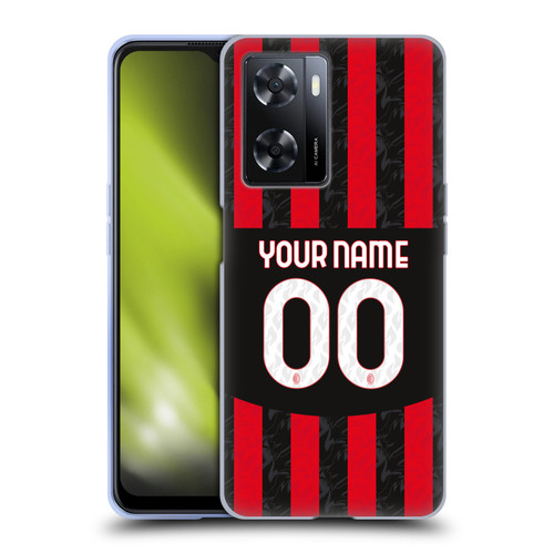 Custom Customised Personalised AC Milan 2024/25 Kit Home Soft Gel Case for OPPO A57s