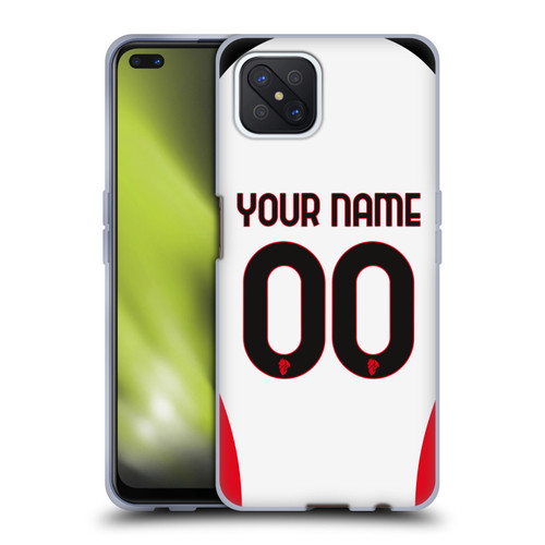 Custom Customised Personalised AC Milan 2024/25 Kit Away Soft Gel Case for OPPO Reno4 Z 5G