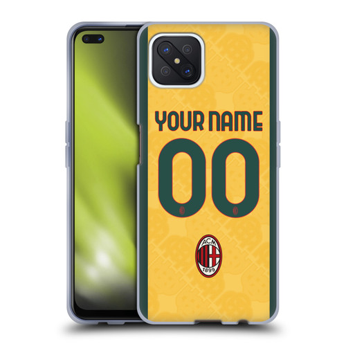 Custom Customised Personalised AC Milan 2024/25 Kit Third Soft Gel Case for OPPO Reno4 Z 5G