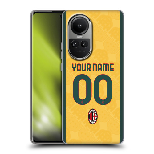 Custom Customised Personalised AC Milan 2024/25 Kit Third Soft Gel Case for OPPO Reno10 5G / Reno10 Pro 5G