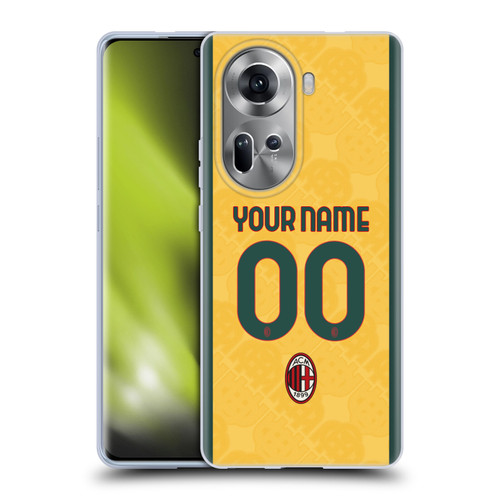 Custom Customised Personalised AC Milan 2024/25 Kit Third Soft Gel Case for OPPO Reno11