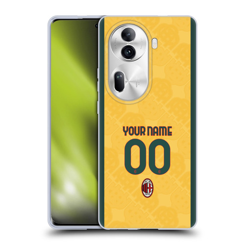 Custom Customised Personalised AC Milan 2024/25 Kit Third Soft Gel Case for OPPO Reno11 Pro