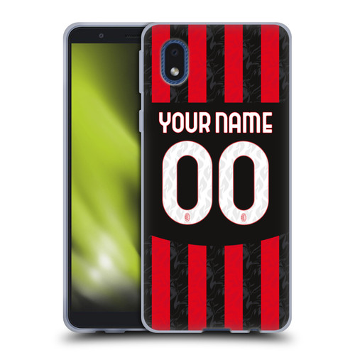 Custom Customised Personalised AC Milan 2024/25 Kit Home Soft Gel Case for Samsung Galaxy A01 Core (2020)