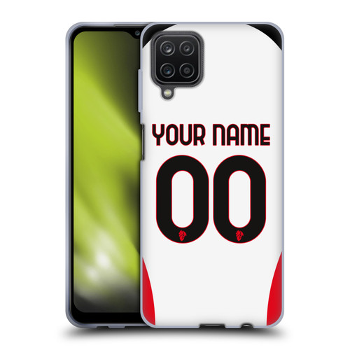 Custom Customised Personalised AC Milan 2024/25 Kit Away Soft Gel Case for Samsung Galaxy A12 (2020)