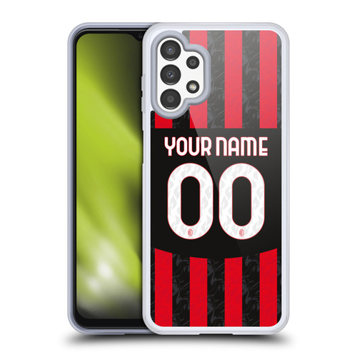 Custom Customised Personalised AC Milan 2024/25 Kit Home Soft Gel Case for Samsung Galaxy A13 (2022) Custom Customised Personalised AC Milan 2024/25 Kit Home Soft Gel Case for Samsung Galaxy A13 (2022)