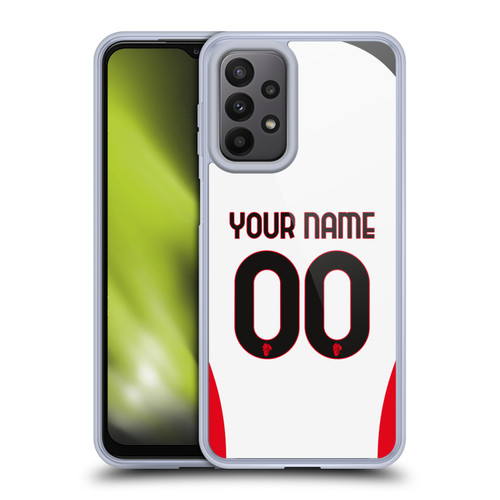 Custom Customised Personalised AC Milan 2024/25 Kit Away Soft Gel Case for Samsung Galaxy A23 / 5G (2022) Custom Customised Personalised AC Milan 2024/25 Kit Away Soft Gel Case for Samsung Galaxy A23 / 5G (2022)
