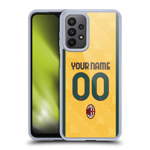 Custom Customised Personalised AC Milan 2024/25 Kit Third Soft Gel Case for Samsung Galaxy A23 / 5G (2022) Custom Customised Personalised AC Milan 2024/25 Kit Third Soft Gel Case for Samsung Galaxy A23 / 5G (2022)