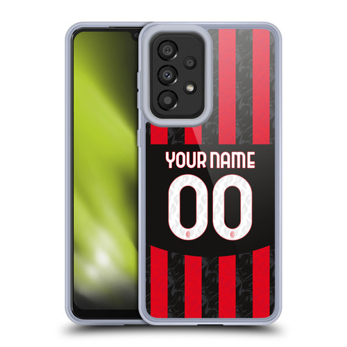 Custom Customised Personalised AC Milan 2024/25 Kit Home Soft Gel Case for Samsung Galaxy A33 5G (2022) Custom Customised Personalised AC Milan 2024/25 Kit Home Soft Gel Case for Samsung Galaxy A33 5G (2022)