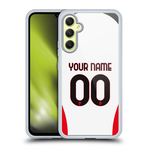 Custom Customised Personalised AC Milan 2024/25 Kit Away Soft Gel Case for Samsung Galaxy A34 5G