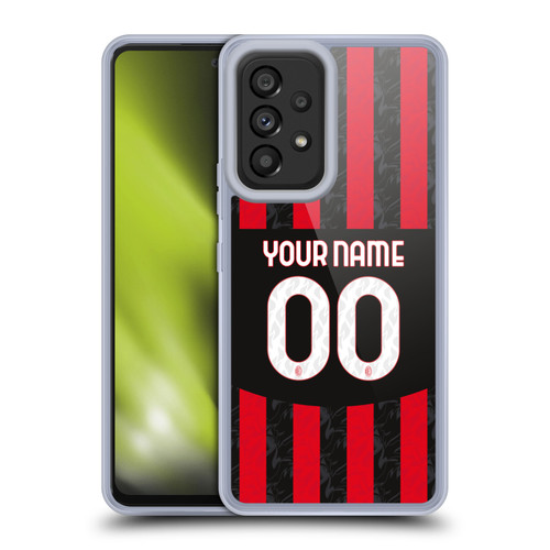 Custom Customised Personalised AC Milan 2024/25 Kit Home Soft Gel Case for Samsung Galaxy A53 5G (2022) Custom Customised Personalised AC Milan 2024/25 Kit Home Soft Gel Case for Samsung Galaxy A53 5G (2022)