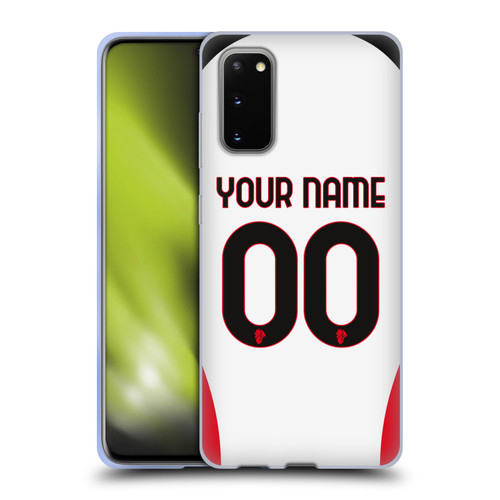 Custom Customised Personalised AC Milan 2024/25 Kit Away Soft Gel Case for Samsung Galaxy S20 / S20 5G