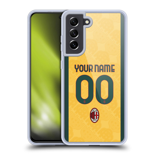 Custom Customised Personalised AC Milan 2024/25 Kit Third Soft Gel Case for Samsung Galaxy S21 FE 5G