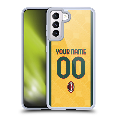 Custom Customised Personalised AC Milan 2024/25 Kit Third Soft Gel Case for Samsung Galaxy S21 5G