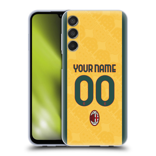 Custom Customised Personalised AC Milan 2024/25 Kit Third Soft Gel Case for Samsung Galaxy M15/F15 5G Custom Customised Personalised AC Milan 2024/25 Kit Third Soft Gel Case for Samsung Galaxy M15/F15 5G